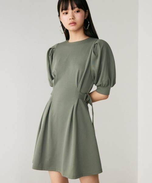 SLY（スライ）の「WAIST TUCK BELT OP ウエスト タック ベルト ワンピース 春服 夏服 半袖（ワンピース・レディース・ブラック/カーキ・1/2）」の22枚目の写真