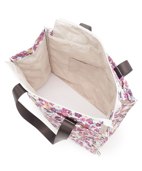 LAURA ASHLEY(ローラアシュレイ)の「【一部店舗限定/A4収納可/天面ファスナー】アンクロフト ディッツィー柄 スクエアトートM(トートバッグ・レディース・グリーン系その他2/ピンク系5・00)」の5枚目の写真