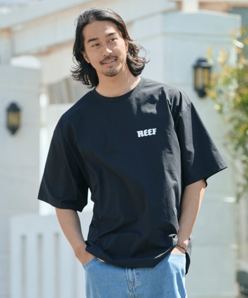 セール】REEF/リーフ 半袖Tシャツ/ラッシュガード 水陸両用 UVケア