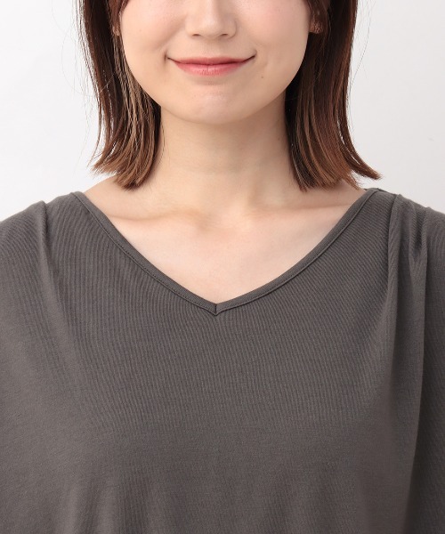 チチカカ（チチカカ）の「クロスミックス刺繍ドルマンチュニック（Tシャツ/カットソー・レディース・イエロー/オレンジ/カーキ/チャコールグレー・FREE）」の18枚目の写真