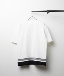 【69】ジャガードリブ ショートスリーブTシャツ