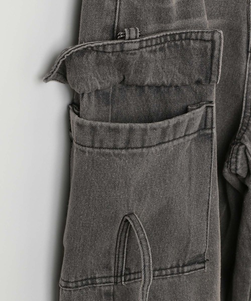 PAGEBOY（ページボーイ）の「デニムカーゴパンツ（デニムパンツ・レディース・ブルー/ブラック・SMALL/MEDIUM）」の17枚目の写真