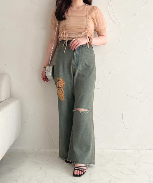 apres jour（アプレジュール）の「チュールビスチェセット【ZOZOTOWN限定アイテム】（ベスト・レディース・アイボリー/ピンク/グレー/ネイビー・X-LARGE/フリー）」の11枚目の写真