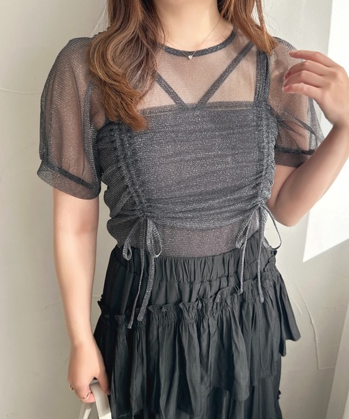 apres jour（アプレジュール）の「チュールビスチェセット【ZOZOTOWN限定アイテム】（ベスト・レディース・アイボリー/ピンク/グレー/ネイビー・X-LARGE/フリー）」の20枚目の写真