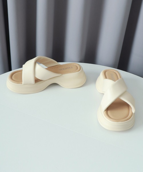 Miniministore(ミニミニストア)の「厚底サンダル レディース スリッパ(サンダル・レディース・シルバー/ブラック/アイボリー・23.0cm/25.0cm/24.5cm/24.0cm/22.5cm/23.5cm)」の17枚目の写真