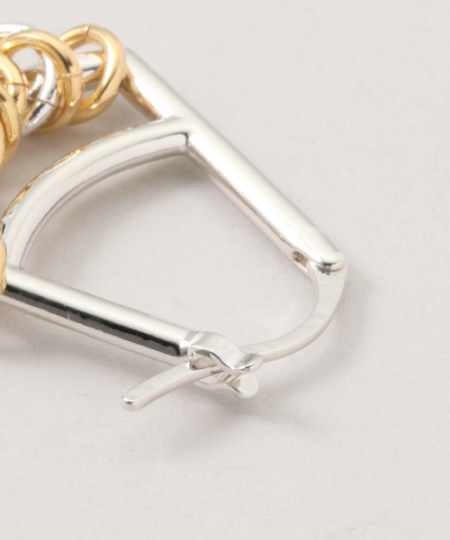 SLOBE IENA（スローブイエナ）の「LAPUIS/ラピュイ Coil Doubleピアス 235-220105（ピアス（両耳用）・レディース・シルバー・FREE）」の5枚目の写真