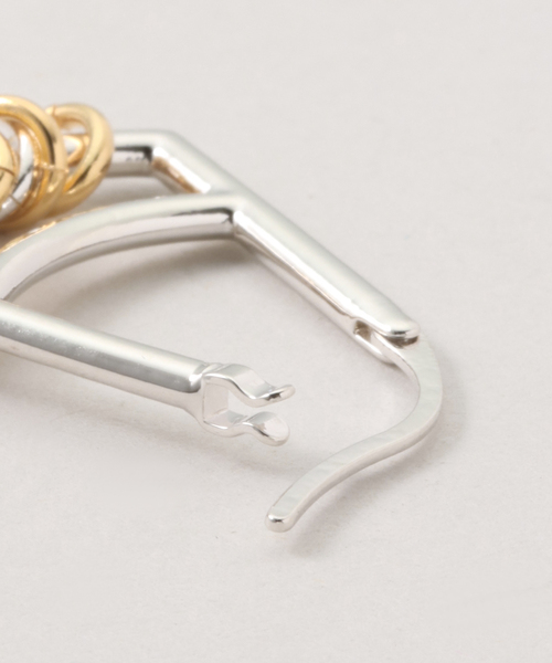 SLOBE IENA（スローブイエナ）の「LAPUIS/ラピュイ Coil Doubleピアス 235-220105（ピアス（両耳用）・レディース・シルバー・FREE）」の6枚目の写真