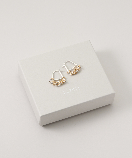 SLOBE IENA（スローブイエナ）の「LAPUIS/ラピュイ Coil Doubleピアス 235-220105（ピアス（両耳用）・レディース・シルバー・FREE）」の8枚目の写真