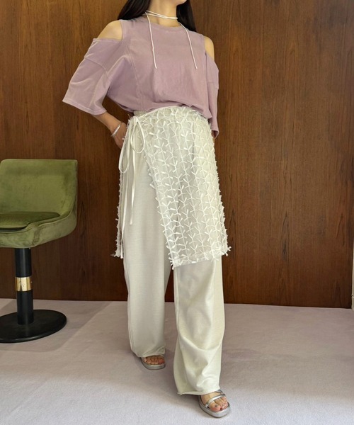 セール】ラメ入りスウェットパンツ【カットオフ可能】（スウェット