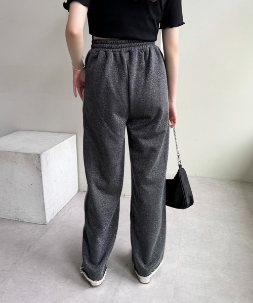 セール】ラメ入りスウェットパンツ【カットオフ可能】（スウェット