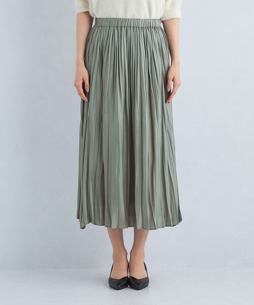 新品❤️ARCHIVIO グリーン プリーツスカート I am I in fact（アイアムアイインファクト）の「NEW JERSEY