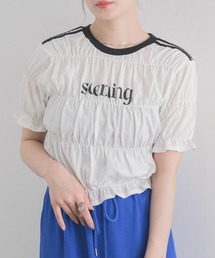 RETRO GIRL | ラインシャーリングTEE(Tシャツ/カットソー)