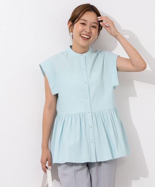 【コンビニ受取対応商品】 NOLLEY'S Sophi（ノーリーズソフィ）の「サッカーペプラム トップス