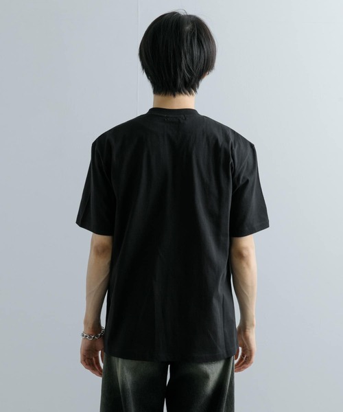 SENSE OF PLACE by URBAN RESEARCH（センスオブプレイスバイアーバンリサーチ）の「キャットグラフィックプリントTシャツ A（Tシャツ/カットソー・メンズ・ホワイト/ライトブルー/ブラック・LARGE/MEDIUM）」の15枚目の写真