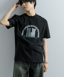 SENSE OF PLACE by URBAN RESEARCH | キャットグラフィックプリントTシャツ A(Tシャツ/カットソー)