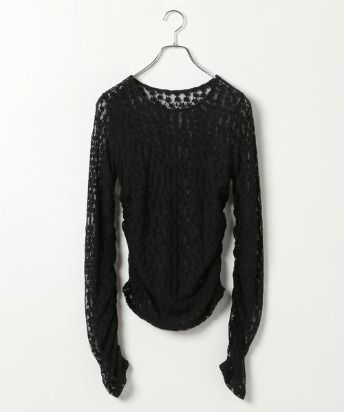 PBLIM（ページボーイリム）の「PBLIM/レーストップス（Tシャツ/カットソー・レディース・ブラック/オフホワイト・FREE）」の20枚目の写真