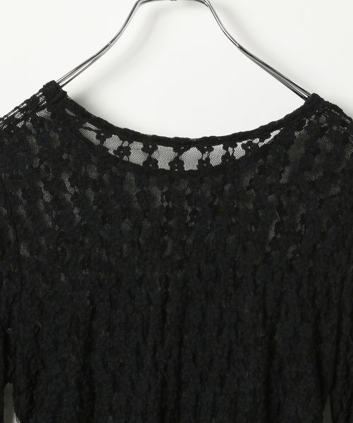 PBLIM（ページボーイリム）の「PBLIM/レーストップス（Tシャツ/カットソー・レディース・ブラック/オフホワイト・FREE）」の21枚目の写真