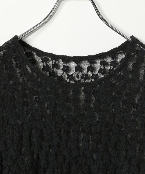 PBLIM（ページボーイリム）の「PBLIM/レーストップス（Tシャツ/カットソー・レディース・ブラック/オフホワイト・FREE）」の22枚目の写真