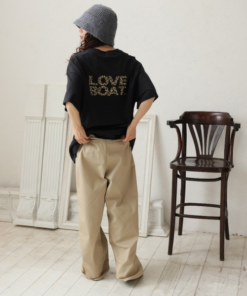 LOVE BOAT(ラブ・ボート)の「LOVEBOAT Tシャツ(Tシャツ/カットソー・レディース・ブラック/パープル/ホワイト/ホワイト系その他/ブラック系その他/ブラック系その他2/ブラック系その他3/ブラック系その他4/ホワイト系その他2/ホワイト系その他3/ホワイト系その他4・M/L)」の6枚目の写真