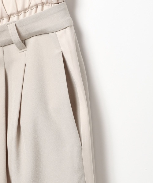 BAYFLOW（ベイフロー）の「[シワになりにくい]Wウエストワイドラインパンツ（その他パンツ・レディース・グレイッシュベージュ/チャコール/モカ・SMALL/MEDIUM）」の15枚目の写真