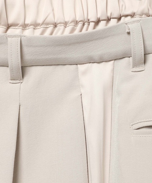 BAYFLOW（ベイフロー）の「[シワになりにくい]Wウエストワイドラインパンツ（その他パンツ・レディース・グレイッシュベージュ/チャコール/モカ・SMALL/MEDIUM）」の20枚目の写真