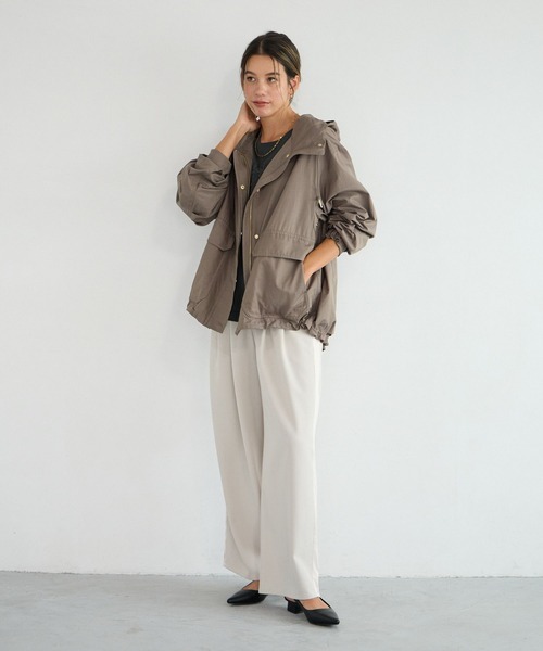 【新品】ベイフロー　パンツ　2枚セット セール】[シワになりにくい]Wウエストワイドラインパンツ