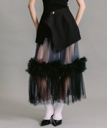 【VIVIANO/ヴィヴィアーノ】《STUDIOUS別注》Detachable Skirt/デタッチャブルチュールレイヤードスカート