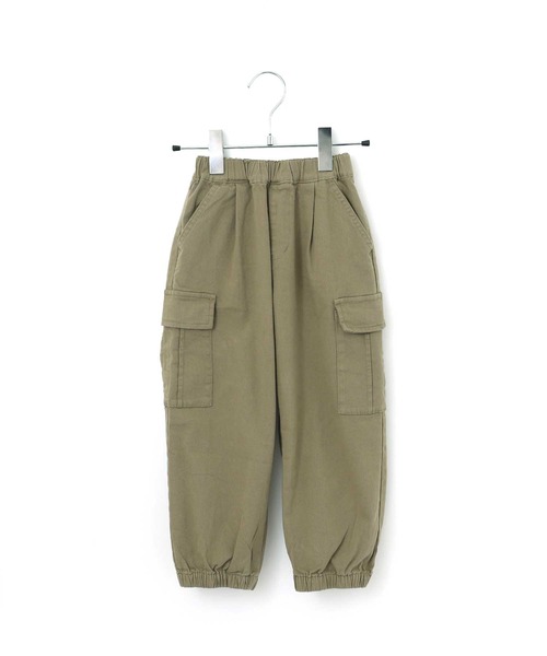 MAKE YOUR DAY（メイクユアデイ）の「カーゴポケット付きジョガーパンツ■150.160cm（カーゴパンツ・キッズ・チャコールグレー/カーキ/アイボリー・160/150）」の3枚目の写真