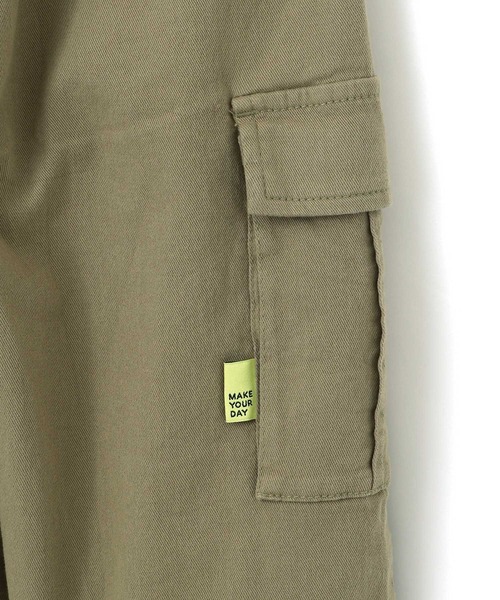 MAKE YOUR DAY（メイクユアデイ）の「カーゴポケット付きジョガーパンツ■150.160cm（カーゴパンツ・キッズ・チャコールグレー/カーキ/アイボリー・160/150）」の14枚目の写真