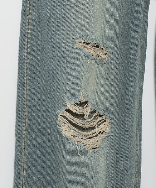 LOVETOXIC（ラブトキシック）の「【LTXC】ダメージロングパンツ（デニムパンツ・キッズ・サックスブルー/グレー/ネイビー/ブルー・L/S/M）」の10枚目の写真