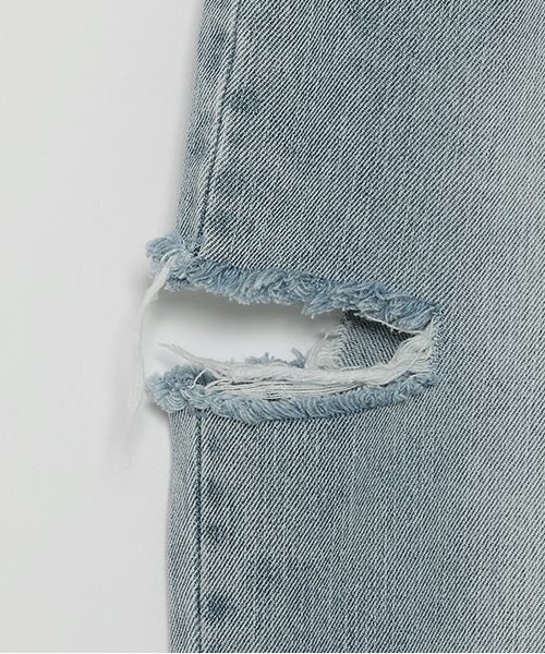 LOVETOXIC（ラブトキシック）の「【LTXC】ダメージロングパンツ（デニムパンツ・キッズ・サックスブルー/グレー/ネイビー/ブルー・L/S/M）」の13枚目の写真