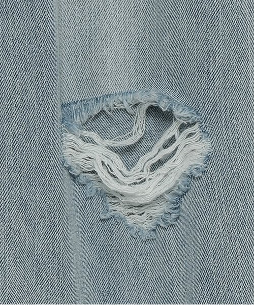 LOVETOXIC（ラブトキシック）の「【LTXC】ダメージロングパンツ（デニムパンツ・キッズ・サックスブルー/グレー/ネイビー/ブルー・L/S/M）」の14枚目の写真
