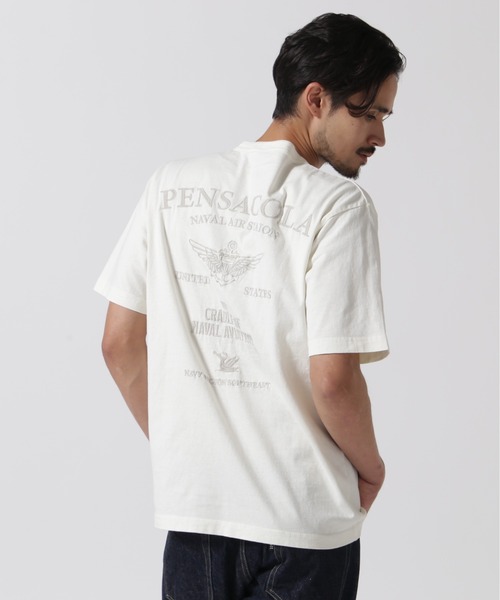 《直営店限定》FADE WASH T-SHIRT 'PENSACOLA' / フェードウォッシュ Tシャツ 'ペンサコーラ' / AVIREX / アヴィレックス（Tシャツ/カットソー）｜AVIREX（アヴィレックス）