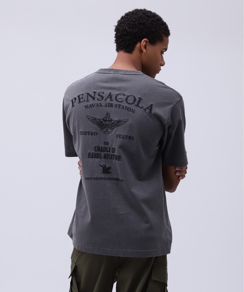 《直営店限定》FADE WASH T-SHIRT 'PENSACOLA' / フェードウォッシュ Tシャツ 'ペンサコーラ' / AVIREX / アヴィレックス（Tシャツ/カットソー）｜AVIREX（アヴィレックス）