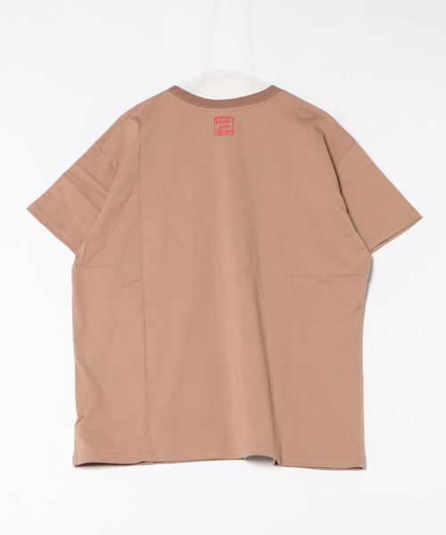 チャイハネ（チャイハネ）の「【チャイハネ】さすらいネコおかか ポケットTシャツ（Tシャツ/カットソー・メンズ・ブルー/ブラウン・FREE）」の9枚目の写真