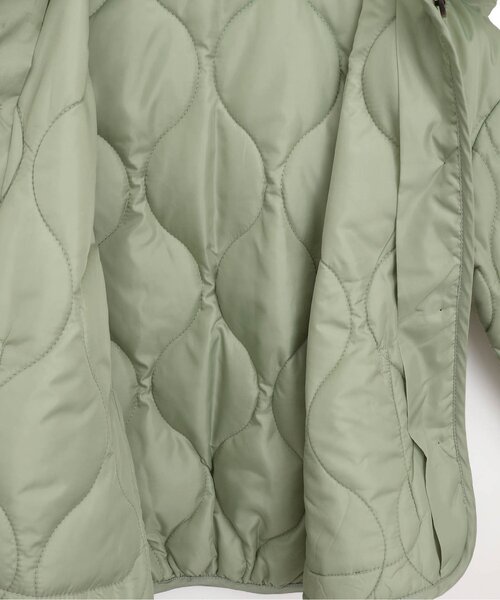 p.premier(ピードットプルミエ)の「フリルトリムカラーキルティングアウター(ダウンジャケット/コート・キッズ・ミント/ブラック・80/90/100/110/120/130/140)」の9枚目の写真