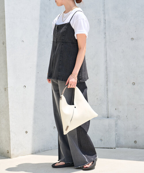 un dix cors（アンディコール）の「デニムファスナービスチェ（キャミソール・レディース・ブルー/ブラック・M/L）」の9枚目の写真