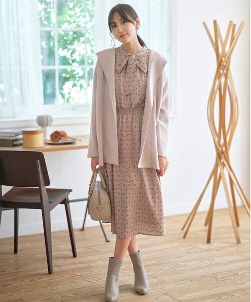 ANY SIS（エニィスィス）の「【23.0~24.5cm】リブポインテッド ブーツ（ブーツ・レディース・ベージュ系/ブラック系・SMALL/MEDIUM/LARGE/LL）」の4枚目の写真