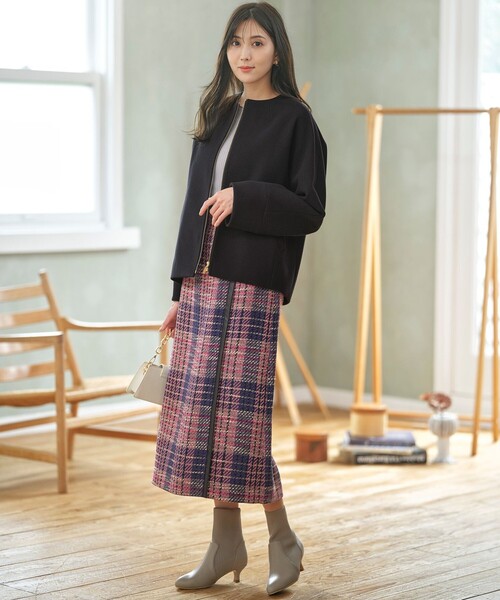 ANY SIS（エニィスィス）の「【23.0~24.5cm】リブポインテッド ブーツ（ブーツ・レディース・ベージュ系/ブラック系・SMALL/MEDIUM/LARGE/LL）」の6枚目の写真