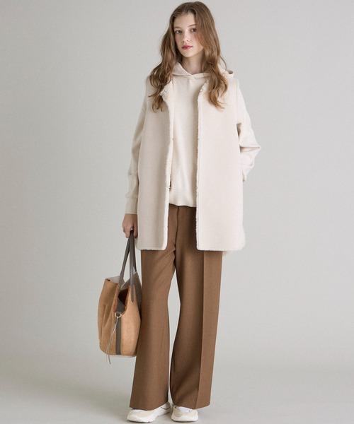 INED CLARO（イネドクラロ）の「TRストレッチワイドパンツ【セットアップ対応】（その他パンツ・レディース・ネイビー/ブラウン/サンドグレー・11号/9号）」の14枚目の写真