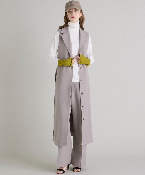 INED CLARO（イネドクラロ）の「TRストレッチワイドパンツ【セットアップ対応】（その他パンツ・レディース・ネイビー/ブラウン/サンドグレー・11号/9号）」の18枚目の写真