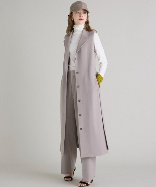 INED CLARO（イネドクラロ）の「TRストレッチワイドパンツ【セットアップ対応】（その他パンツ・レディース・ネイビー/ブラウン/サンドグレー・11号/9号）」の19枚目の写真