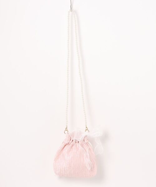 H.TOKYO（エイチトウキョウ）の「レースリボン パールショルダーバッグ/巾着（ショルダーバッグ・レディース・ホワイト/ピンク/パープル/ブラック・FREE）」の13枚目の写真