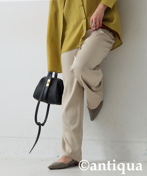 antiqua(アンティカ)の「タックパンツ(その他パンツ・レディース・ベージュ/ブラック/グレー・ONESIZE)」の16枚目の写真