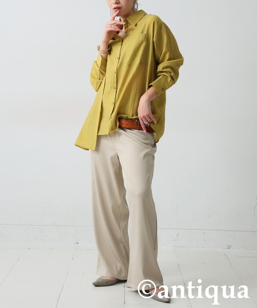 antiqua(アンティカ)の「タックパンツ(その他パンツ・レディース・ベージュ/ブラック/グレー・ONESIZE)」の17枚目の写真