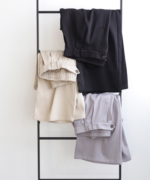 antiqua(アンティカ)の「タックパンツ(その他パンツ・レディース・ベージュ/ブラック/グレー・ONESIZE)」の18枚目の写真