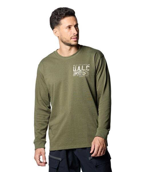 UNDER ARMOUR(アンダーアーマー)の「UAヘビーウエイト リフティング クラブ ロングスリーブ Tシャツ(トレーニング/メンズ)(Tシャツ/カットソー・メンズ・カーキ・S/2XL/M/XL/L)」の1枚目の写真