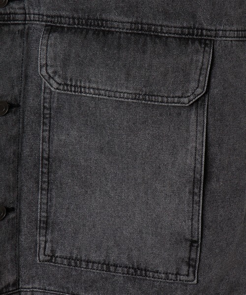 WEGO（ウィゴー）の「WEGO/デニムベスト（デニムジャケット・メンズ・ブラック系3・LARGE/MEDIUM）」の11枚目の写真