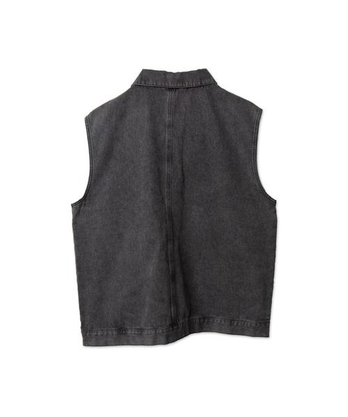 WEGO（ウィゴー）の「WEGO/デニムベスト（デニムジャケット・メンズ・ブラック系3・LARGE/MEDIUM）」の13枚目の写真