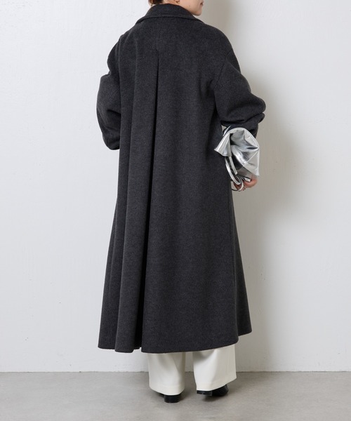 COLLAGE GALLARDAGALANTE（コラージュガリャルダガランテ）の「2WAYスタンドカラーコート（その他アウター・レディース・ダークブラウン/チャコールグレー・FREE）」の10枚目の写真
